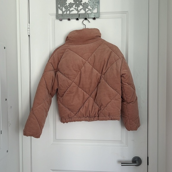TOPSHOP PETITE Corduroy Puffer Jacket - size 2 - Picture 4 of 5